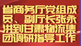  省商務廳黨組成員、副廳長張永洪到甘肅物流集團調(diào)研指導工作